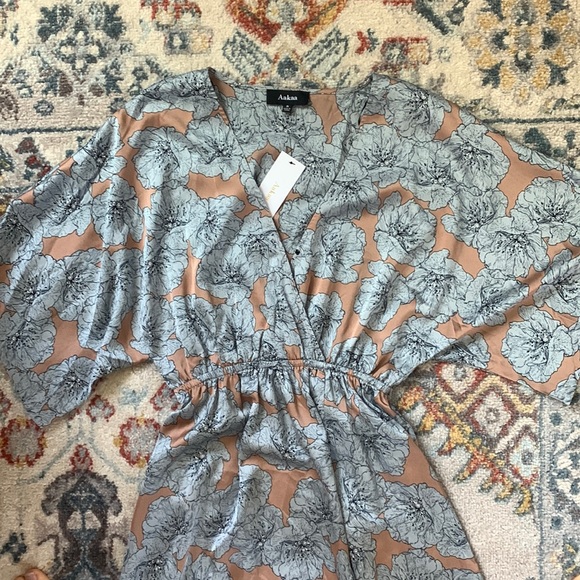 Aakaa Dresses & Skirts - Maxi Wrap Dress with Waist Tie